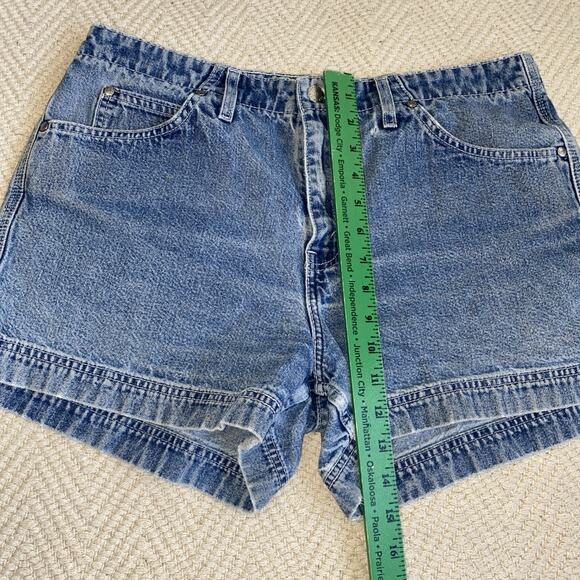 Vintage Levi's L2 Denim Shorts JRS 13 Carpenter Blue 90's Made USA - Picture 8 of 9